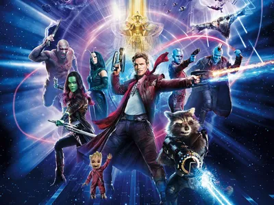 Golden Characters Wallpaper Space Wallpaper 4K 3465x2599 Hd, Desktop, Wallpaper, Featuring, The, Characters, Of, Guardians, Galaxy, Vol, Dynamic, Action, White, Gray, Landscape, QHD