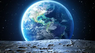 Depicting Earth Space Space Wallpaper 4K 3840x2160 A, Stunning, Desktop, Wallpaper, Depicting, Earth, From, Space, Seen, Rising, Above, Moon, White, Ultrawide, 4k