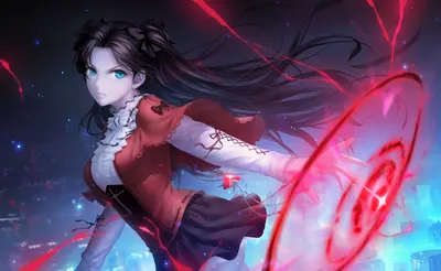 Rin Tohsaka Fate Stay Night Fantasy Wallpaper 4K 1920x1180 Hd, Wallpaper, Of, Rin, Tohsaka, From, Fate/stay, Night, Fate, Stay, Depicted, Dynamic, White, Brown, Ultrawide, Full HD