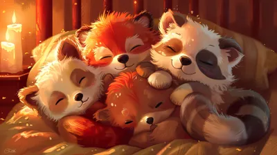 Cute Cartoon Animals Animals Wallpaper 4K 3840x2152 Brown