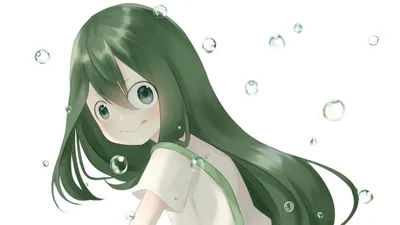 Tsuyu Asui Anime Hero Academia Abstract Wallpaper 4K 2238x1260 Tsuyu, Asui, Anime, My, Hero, Academia, Hd, Desktop, White, Ultrawide, Full HD