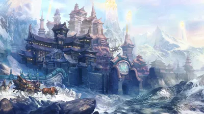 Radiant Majestic Wallpaper Fantasy Wallpaper 4K 1920x1081 A, Stunning, Hd, Desktop, Wallpaper, Featuring, Majestic, Fantasy, Castle, Surrounded, Snow-capped, Mountains, White, Ultrawide, Full HD