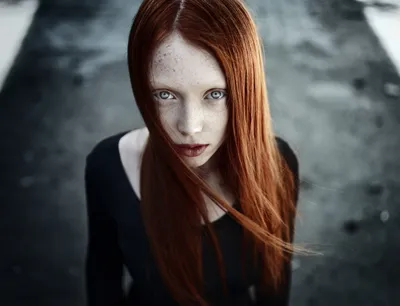 Epic Redhead Wallpaper Abstract Wallpaper 4K 7114x5453 Redhead, Hair, Face, Depth, Of, Field, Blue, Eyes, Woman, Model, Desktop, Gray, Landscape, 4k
