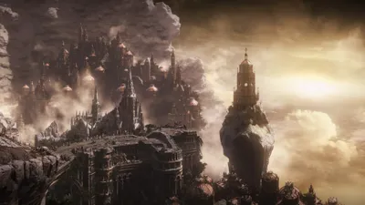 Fantasy Cityscape Dark Wallpaper 4K, World category