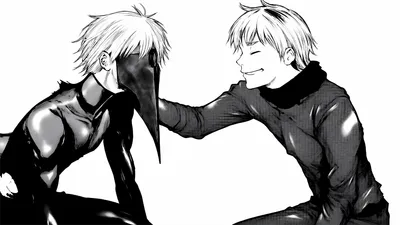 Tokyo Ghoul Monochrome Manga Two Abstract Wallpaper 4K 5332x3000 Tokyo, Ghoul, 5k, Ultra, Hd, Pc, Desktop, Wallpaper, Monochrome, Manga-style, Two, Figures, White, Black, Ultrawide, 4K