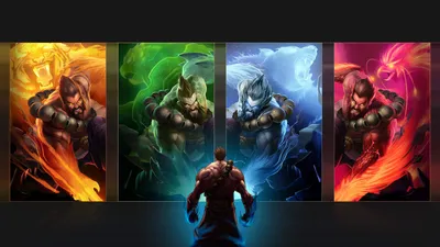Dreamy Udyr Wallpaper Abstract Wallpaper 4K 1920x1080 Hd, Desktop, Wallpaper, Featuring, Udyr, From, League, Of, Legends, Depicted, Dynamic, Elemental, Pink, White, Brown, Ultrawide, Full HD