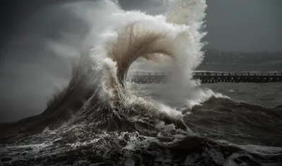 Sleek Wave Wallpaper Wallpaper 4K, Nature category