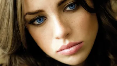 Moody Close Wallpaper Abstract Wallpaper 4K 1920x1080 A, Close-up, Of, Woman's, Face, Featuring, Striking, Woman, 039, Blue, Eyes, Smooth, Gray, White, Ultrawide, Full HD