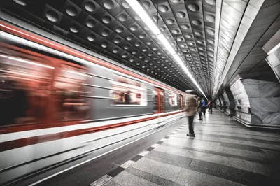 Prague Metro Subway Abstract Wallpaper 4K 2208x1471 Full HD, Ultrawide