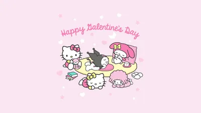 Bright Valentine Wallpaper Abstract Wallpaper 4K 5120x2880 Valentine's, Day, Themed, Anime, Wallpaper, Featuring, Hello, Kitty, Valentine, 039, Friends, Onegai, White, Ultrawide, 4K