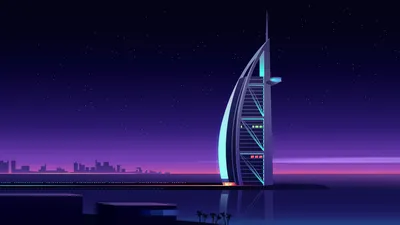 Burj Arab Romain Abstract Wallpaper 4K 1920x1080 Burj, Al, Arab, By, Romain, Trystram, Brown, Ultrawide, Full HD