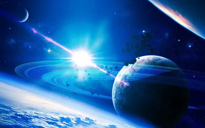 Sci Vibrant Space Bright Star Wallpaper 4K, Space category