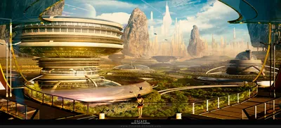Futuristic Sci Cityscape Sleek World Wallpaper 4K 1700x779 A, Futuristic, Sci-fi, Cityscape, Featuring, Sleek, Towers, And, Lush, Landscapes, Showcasing, Advanced, White, Gray, Ultrawide
