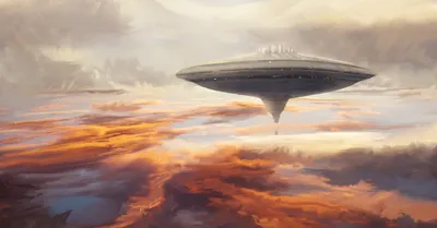 Sci Cityscape Hovering Space Wallpaper 4K 3000x1566 A, Sci-fi, Cityscape, Featuring, Hovering, Spacecraft, Set, Against, Dramatic, Cloud-filled, Sky, Vibrant, White, Ultrawide, QHD