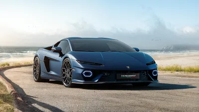 Temerario Beach Its Sleek Nature Wallpaper 4K 3840x2160 A, Stunning, Lamborghini, Temerario, Parked, By, The, Beach, Showcasing, Sleek, Design, Vibrant, White, Ultrawide, 4K