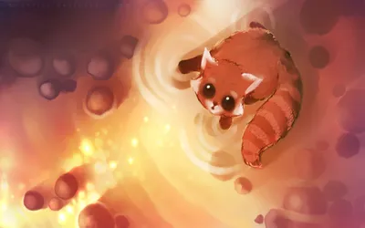 Vibrant Adorable Red Panda Floating Abstract Wallpaper 4K 2560x1600 A, Vibrant, Hd, Wallpaper, Featuring, An, Adorable, Red, Panda, Floating, Amidst, Colorful, Orange, Pink, White, Ultrawide, QHD