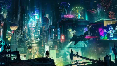 Cyberpunk Cave Technology Wallpaper 4K, Technology category