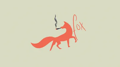Minimalist Stylized Red Fox Minimal Wallpaper 4K 1920x1080 Minimalist, Hd, Pc, Wallpaper:, Featuring, A, Stylized, Red, Fox, Smoking, Word, Written, White, Ultrawide, Full HD