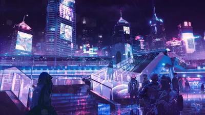 Dark Cyberpunk Wallpaper Wallpaper 4K, Technology category