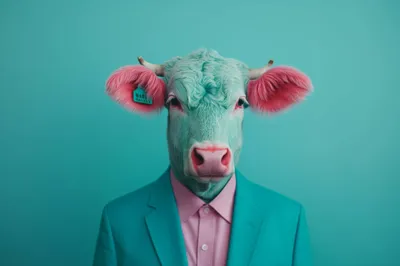 Vivid Cow Wallpaper Abstract Wallpaper 4K 2208x1471 Suit, Full HD, Ultrawide