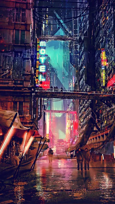 Cyberpunk Cave Technology Wallpaper 4K, Technology category