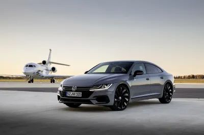 Silver Volkswagen Arteon Cars Wallpaper 4K 4096x2731 Silver, Volkswagen, Arteon, R-line, Compact, Car, On, An, Airport, Tarmac, Private, Jet, White, Gray, Landscape, 4K