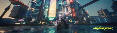 3840x1080 Cyberpunk Com Wallpaper 4K, Technology category