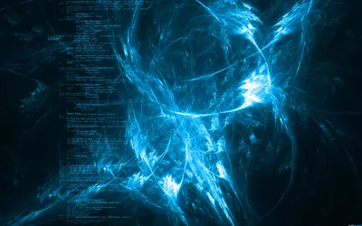 Abstract Vibrant Blue Light Patterns Wallpaper 4K, Technology category