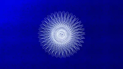 Abstract White Guilloche Pattern Abstract Wallpaper 4K 2560x1440 Abstract, White, Guilloche, Pattern, With, Intricate, Spiked, Circular, Design, Deep, Blue, Creating, Brown, Ultrawide, QHD
