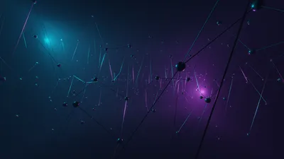 Misty Abstract Wallpaper Abstract Wallpaper 4K 1920x1080 Abstract, Purple, Hd, Pc, Desktop, Wallpaper, Showing, A, Neon, Teal, Magenta, Network, Black, Ultrawide, Full HD