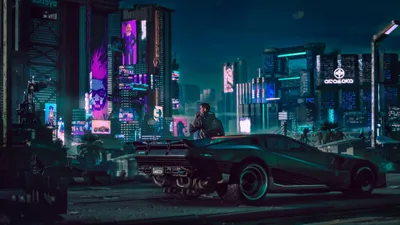 Cyberpunk Night City Wallpaper 4K, Technology category