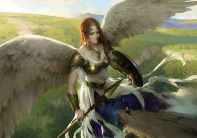 Orange Haired Angelic Wallpaper 4K, Games category