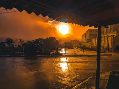 Urban Photography Capturing World Wallpaper 4K 4000x3000 4K, Ultra, Hd, Urban, Photography, Capturing, A, Vibrant, Sunset, Over, Wet, Street, White, Brown, Landscape