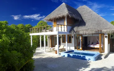 Man Tropical House Nature Wallpaper 4K 1918x1198 Man-made, Pool, Ultrawide