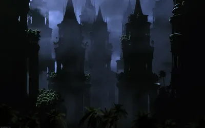 Dark Cityscape Towering World Wallpaper 4K 2560x1600 A, Dark, Cityscape, Featuring, Towering, Structures, Shrouded, In, Mist, Creating, Atmospheric, Mysterious, Brown, Gray, Ultrawide, QHD