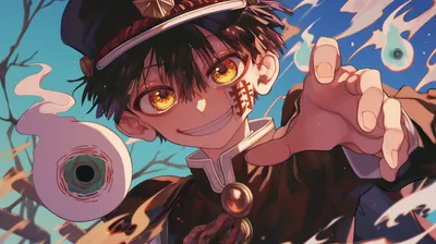 Anime Wallpaper 2910x1630 Abstract Wallpaper 4K 2910x1630 Anime-themed, Hanako-kun, Toilet-bound, Ultrawide, QHD