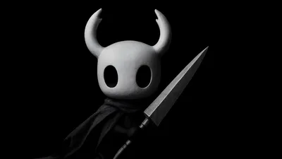 Serene Dark Wallpaper Black/Dark Wallpaper 4K 3840x2160 Dark, 4k, Ultra, Hd, Pc, Desktop, Wallpaper:, The, Hollow, Knight, Protagonist, Horned, Gray, Ultrawide