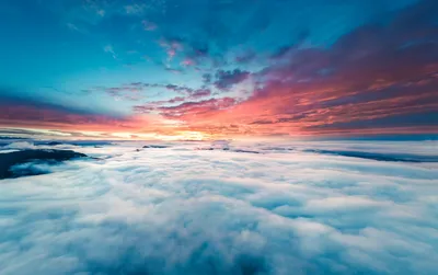 Vibrant Breathtaking Beneath Colorful Sky Nature Wallpaper 4K 7354x4615 A, Vibrant, 4K, Ultra, Hd, Desktop, Wallpaper, Showcasing, Breathtaking, Sea, Clouds, Beneath, White, Brown, Ultrawide