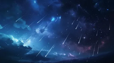 Mesmerizing Night Sky Space Wallpaper 4K 2912x1632 A, Mesmerizing, Night, Sky, Showcases, Meteor, Shower, Vibrant, Streaks, Light, Illuminating, Dark, Brown, Ultrawide, QHD