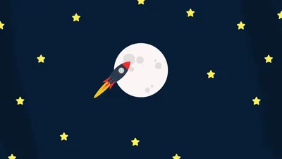 Misty Minimalist Wallpaper Space Wallpaper 4K 1920x1080 Minimalist, Rocket, Moon, (star, Artistic, Space, Hd, Desktop, White, Ultrawide, Full HD