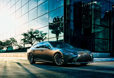 Dark Silver Wallpaper Cars Wallpaper 4K 3488x2400 Silver, Lexus, Ls, Luxury, Vehicle, Parked, Beside, A, Glass, Office, Building, High-resolution, White, Landscape, QHD