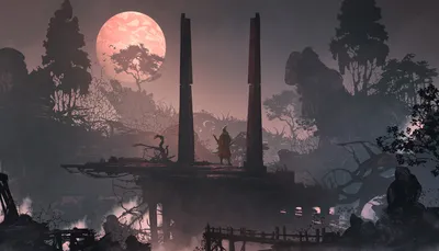 Sekiro Shadows Die Twice Lone Space Wallpaper 4K 1920x1097 Hd, Desktop, Wallpaper, Of, A, Scene, From, Sekiro:, Shadows, Die, Twice, Gray, Ultrawide, Full HD