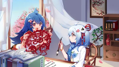 Anime Themed Two Abstract Wallpaper 4K 1918x1078 Anime-themed, Room, Ultrawide