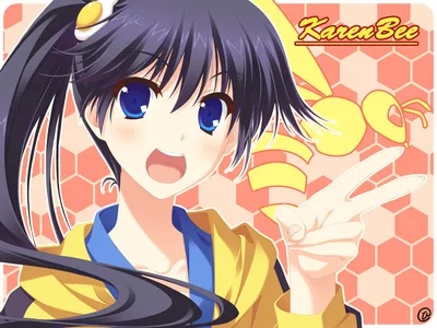 Anime Karen Araragi Abstract Wallpaper 4K 1598x1198 Landscape