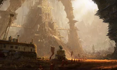 Dark Post Wallpaper World Wallpaper 4K 1920x1143 A, Post-apocalyptic, Sci-fi, City, With, Towering, Structures, And, Scattered, People, Bathed, Warm, Gray, Ultrawide, Full HD