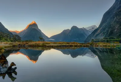 Morning Mitre Peak Milford Sound Nature Wallpaper 4K 5913x4046 View, Peak, Landscape, 4k