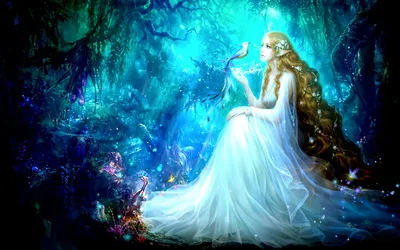 Serene Elf Pointed Ears Blue Fantasy Wallpaper 4K 1918x1198 Blue, Ultrawide