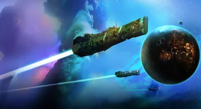 Sci Detailed Spaceships Wallpaper 4K, Space category