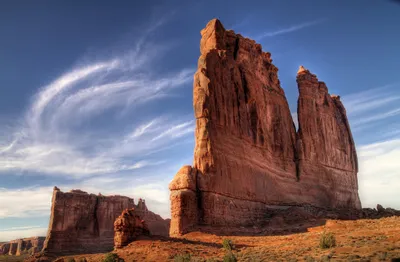 Desert Nature Towering Nature Wallpaper 4K 2048x1343 Hd, Pc, Desktop, Wallpaper/background:, Desert, Nature, Scene, With, Towering, Red, Sandstone, Buttes, Brown, Ultrawide, Full HD