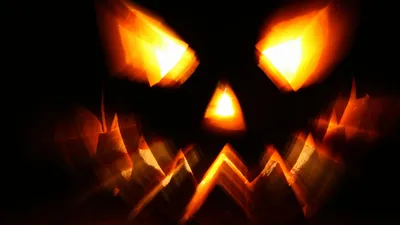 Glowing Menacing Jack Lantern Face Abstract Wallpaper 4K 1918x1078 Jack-o, Ultrawide